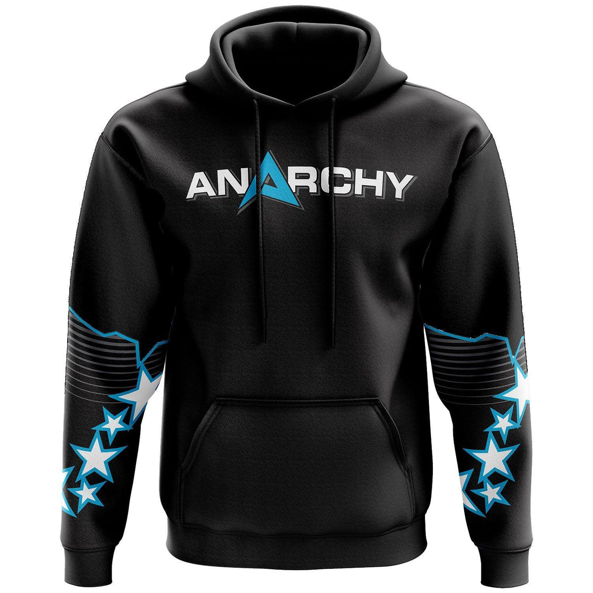 Anarchy Fleece Hoodie - Black Stars product image 1, provided for visual reference and product detail review