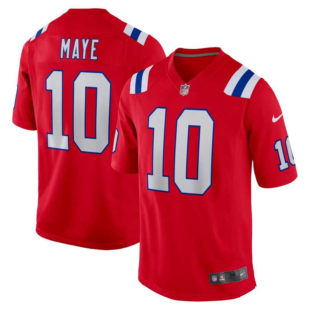 Men's New England Patriots Drake Maye Nike Navy Player Game product image 29