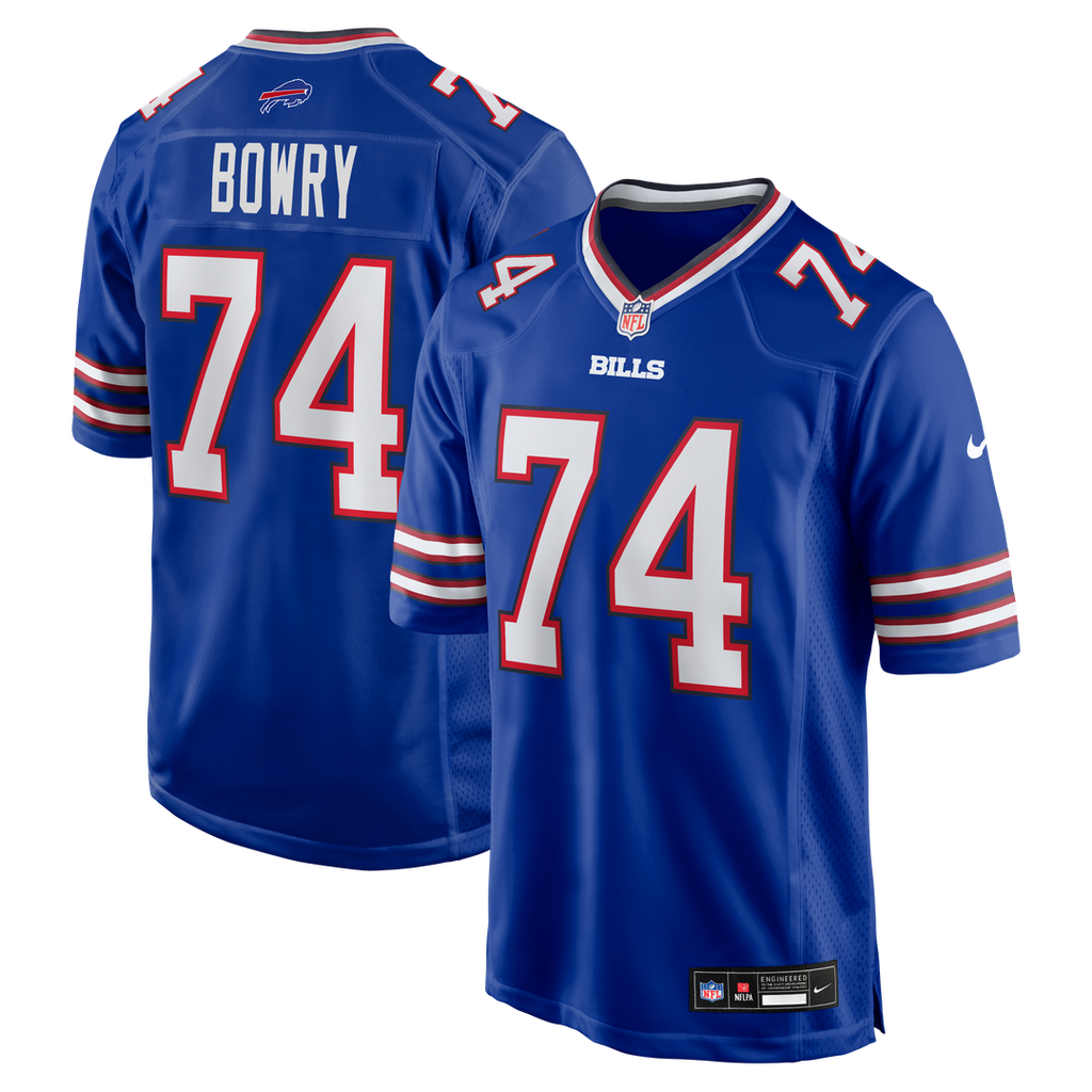 Men's Buffalo Bills Jude Bowry Nike Royal Team Game Jersey product image 1