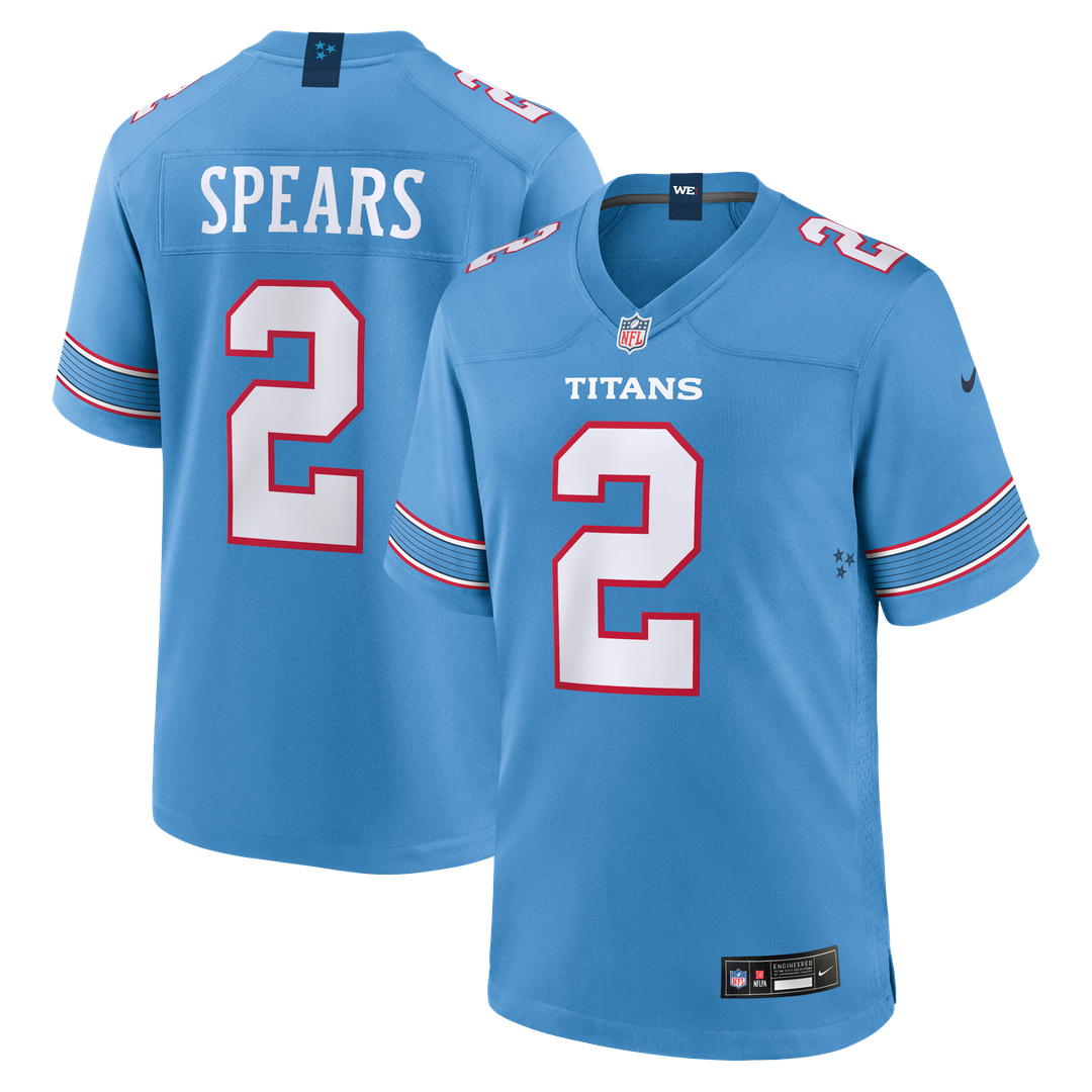 Men's Tennessee Titans Tyjae Spears Nike Light Blue Game product image 1