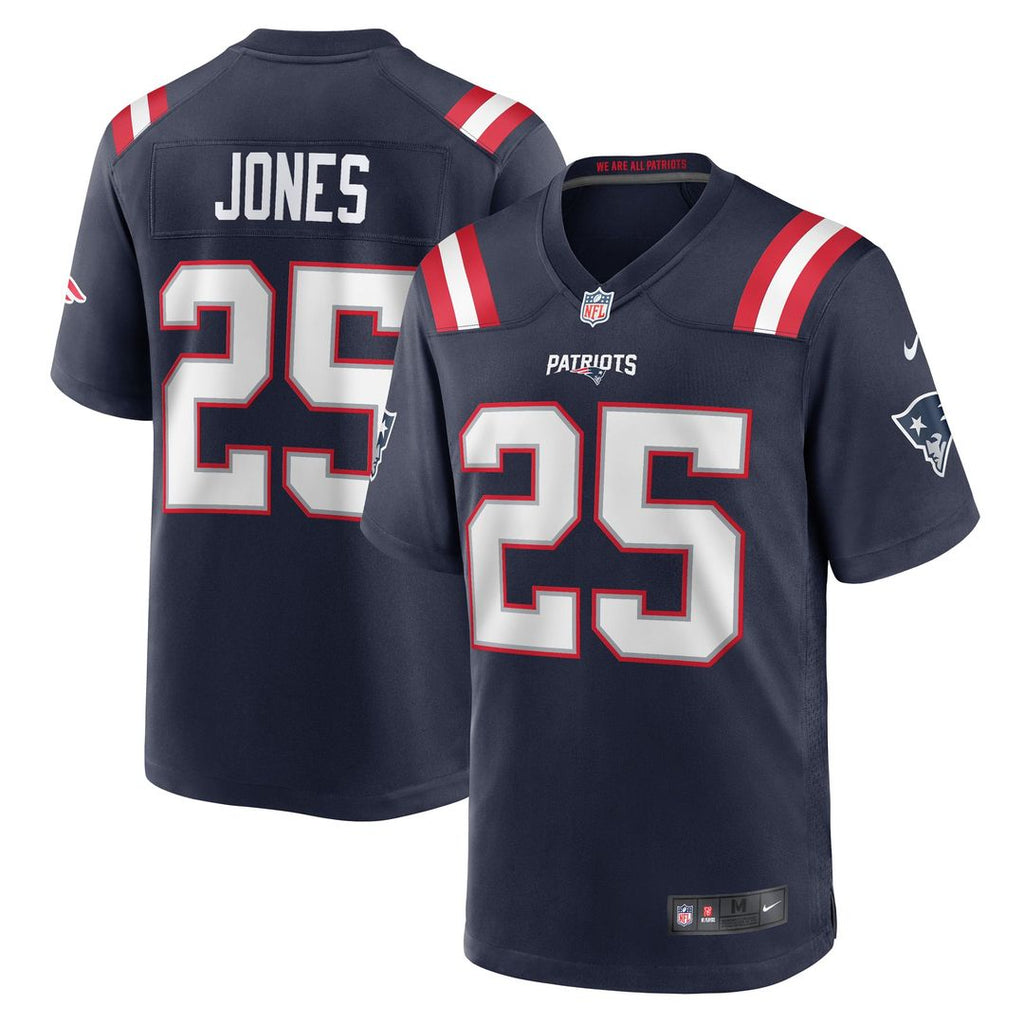 Men's New England Patriots Marcus Jones Nike Navy Game product image 1