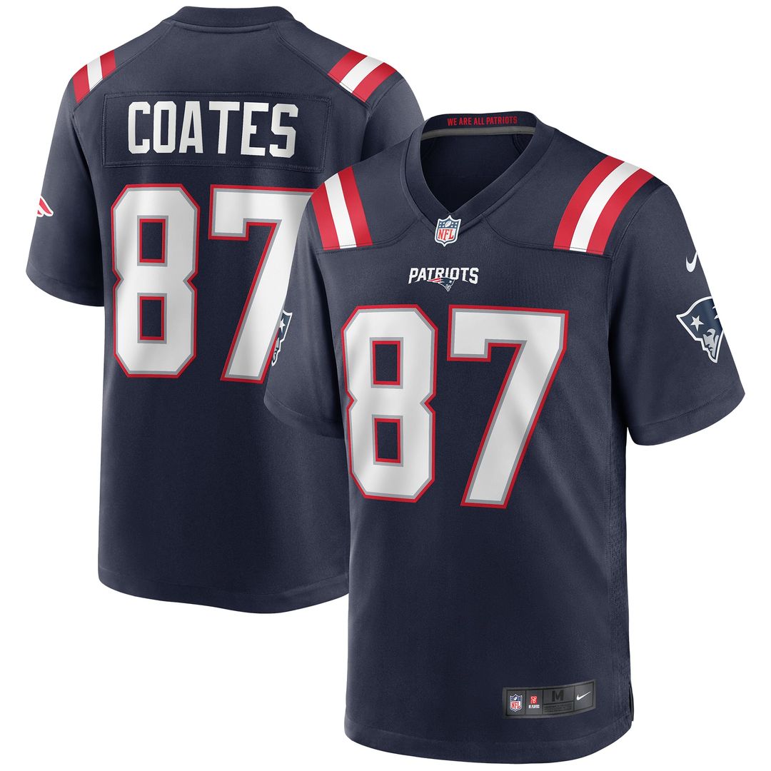Men's New England Patriots Ben Coates Nike Navy Game product image 1