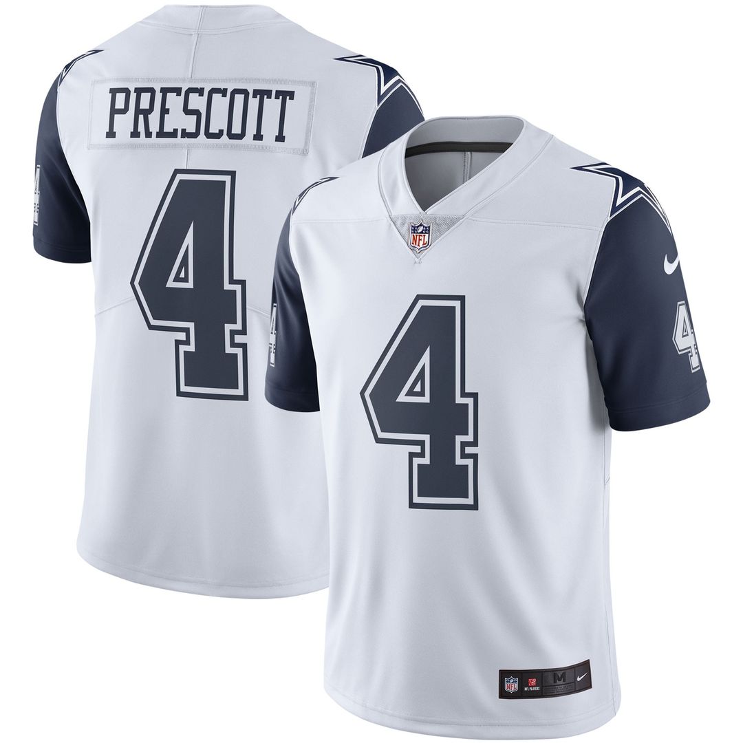 Men's Dallas Cowboys Dak Prescott Nike Navy Vapor Limited product image 6
