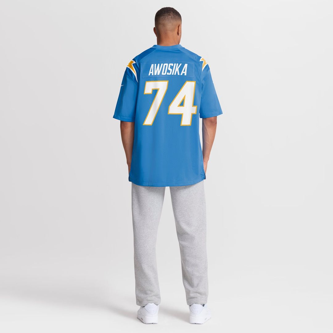 Men's Los Angeles Chargers Kayode Awosika Nike Powder Blue product image 5