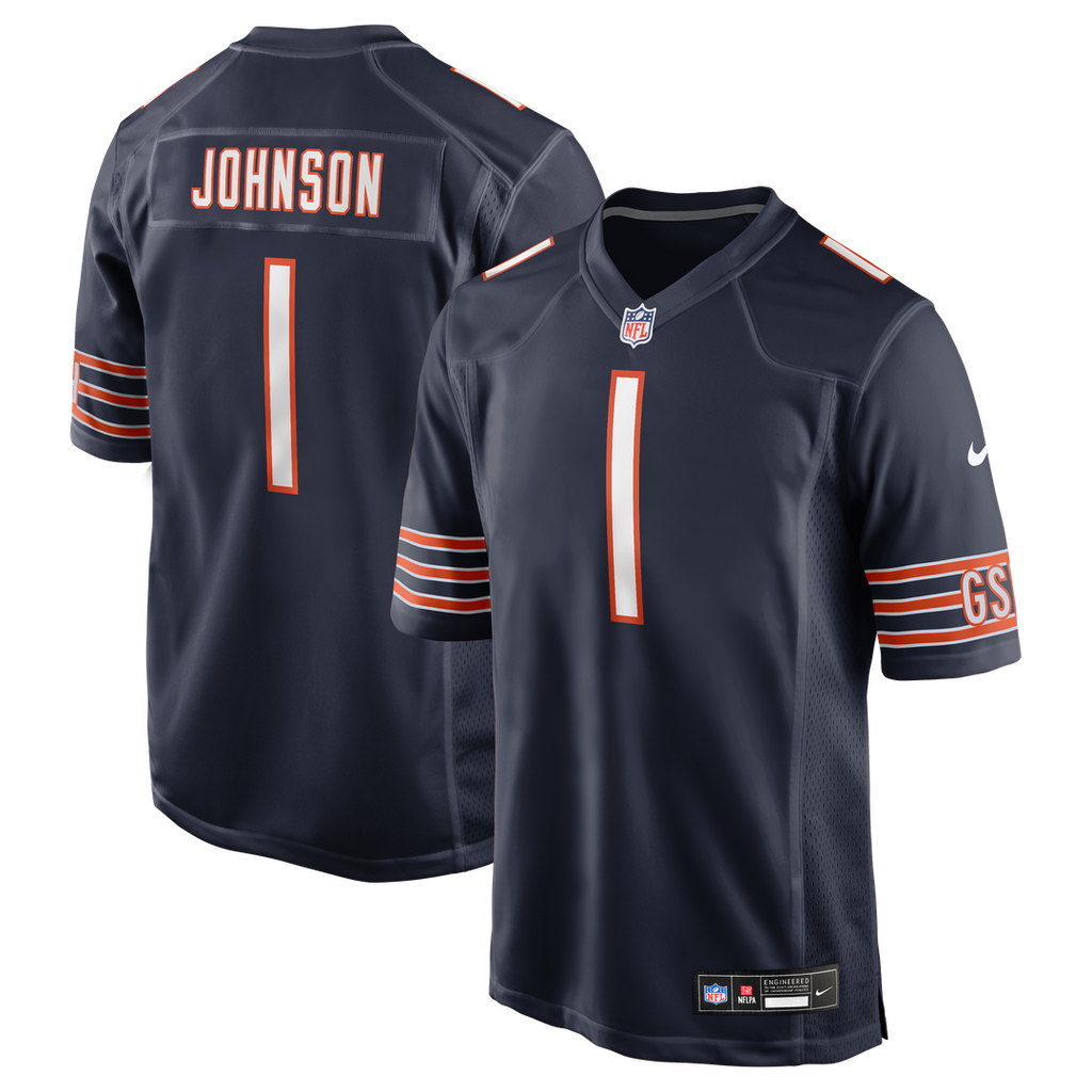 Men's Chicago Bears Jaylon Johnson Nike Navy Game Jersey product image 1
