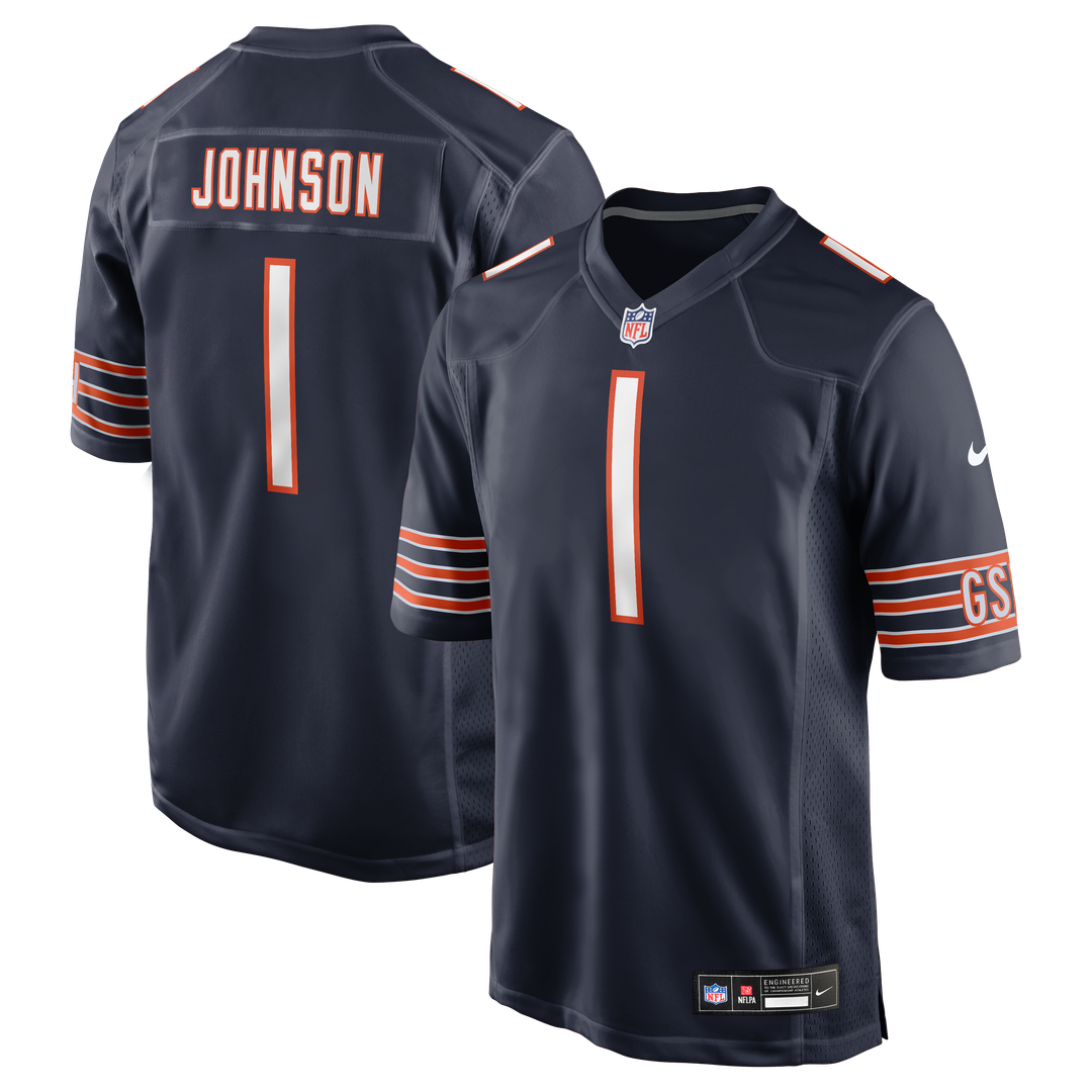 Men's Chicago Bears Jaylon Johnson Nike Navy Game Jersey product image 1