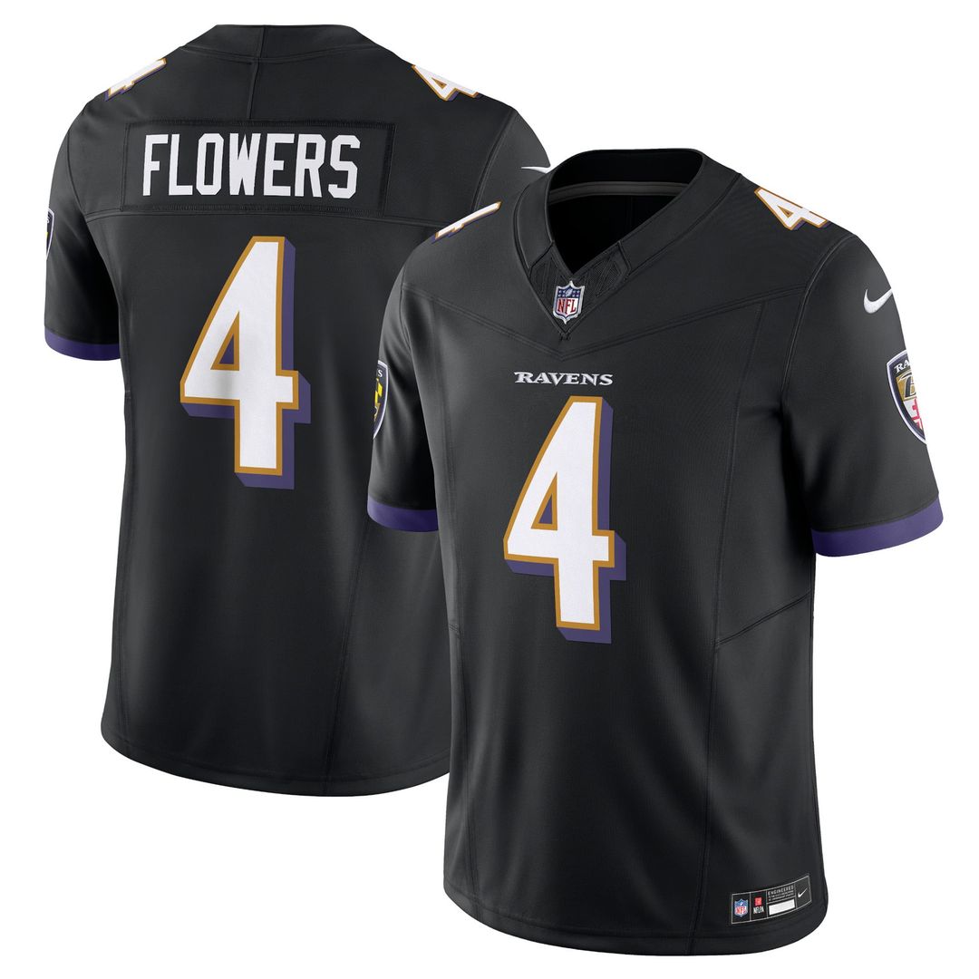 Men's Baltimore Ravens Zay Flowers Nike Purple Vapor product image 7