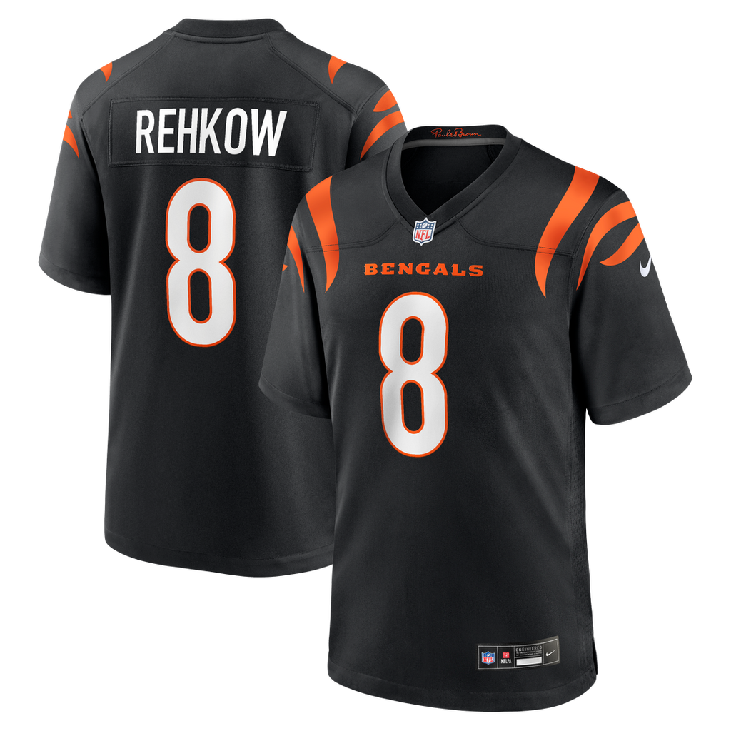 Men's Cincinnati Bengals Ryan Rehkow Nike Black Game Jersey product image 1