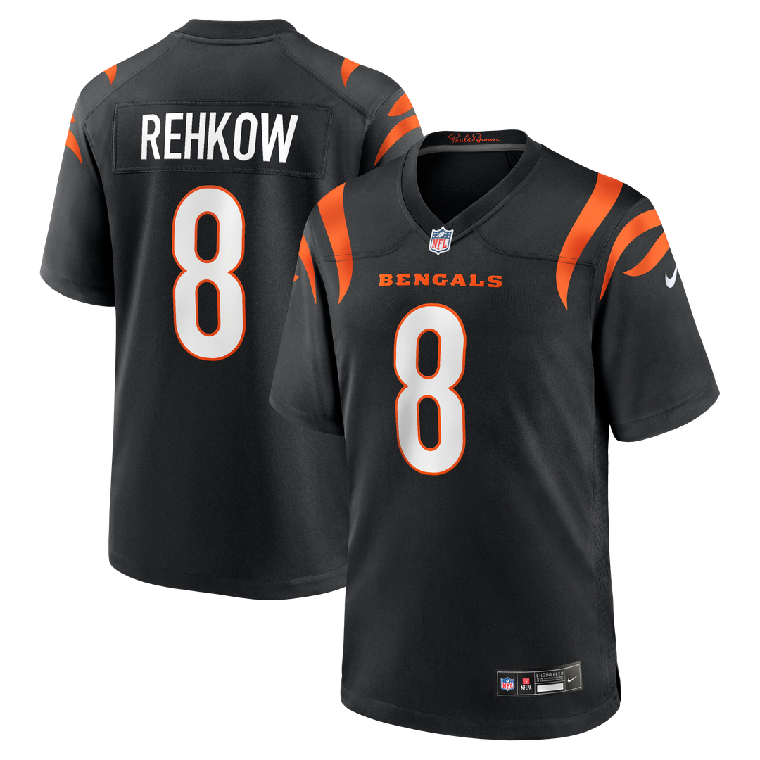 Men's Cincinnati Bengals Ryan Rehkow Nike Black Game Jersey product image 1