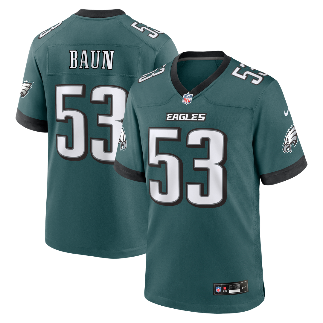 Men's Philadelphia Eagles Zack Baun Nike Midnight Green product image 1