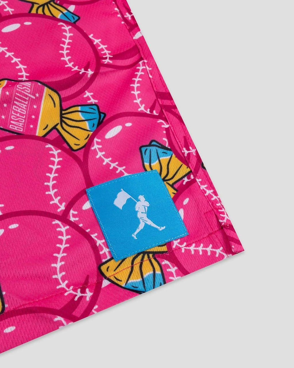 Baseballism Doubles and Bubbles Diamond Air Mesh Shorts - Youth product image 3, provided for visual reference and product