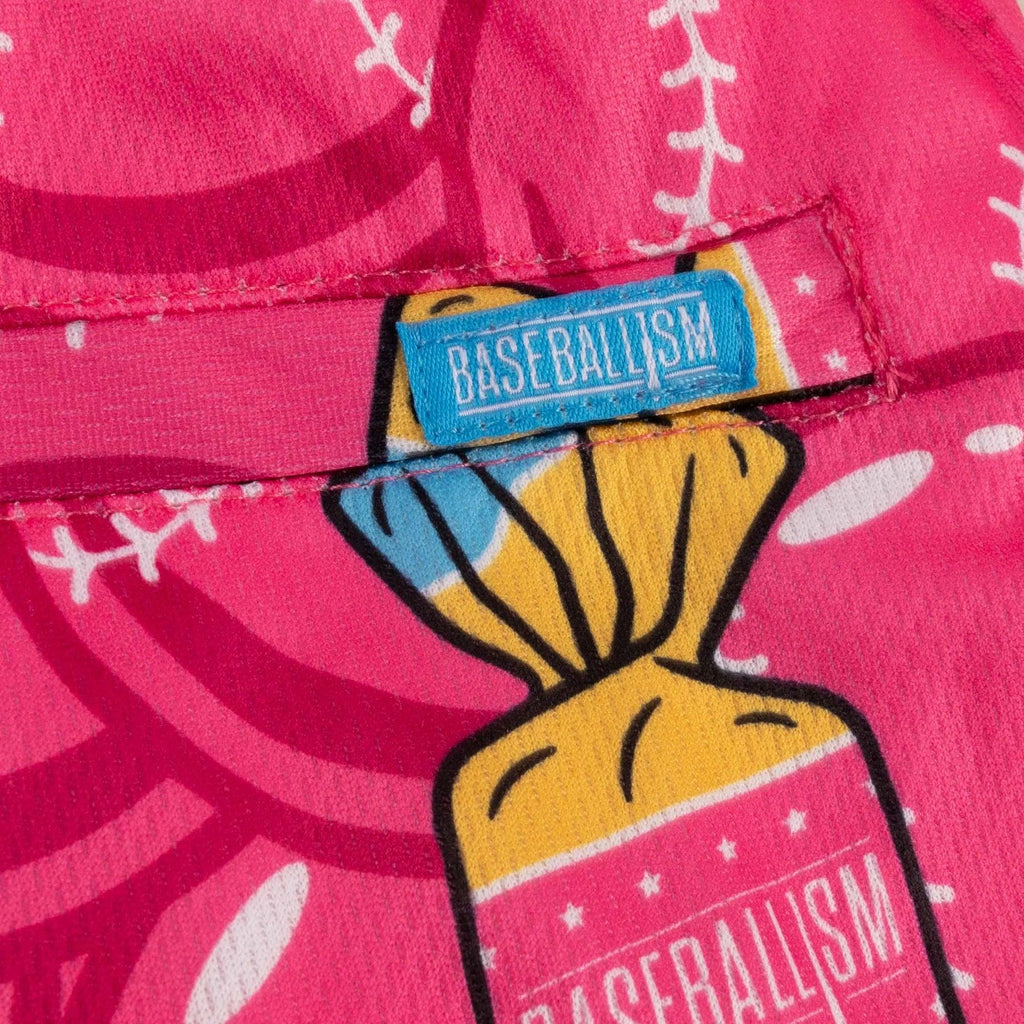 Baseballism Doubles and Bubbles Diamond Air Mesh Shorts - Youth product image 4, provided for visual reference and product