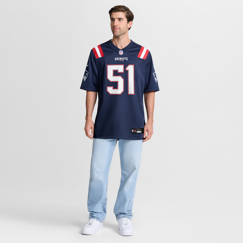 Men's New England Patriots James Hudson Nike Navy Team Game product image 2