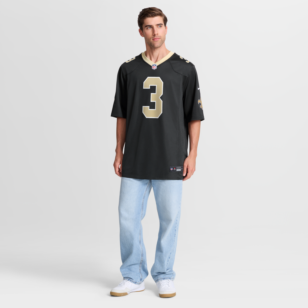 Men's New Orleans Saints Travis Etienne Jr Nike Black Game product image 2