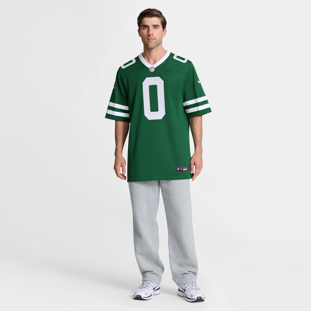 Men's New York Jets Braelon Allen Nike Legacy Green Game product image 7