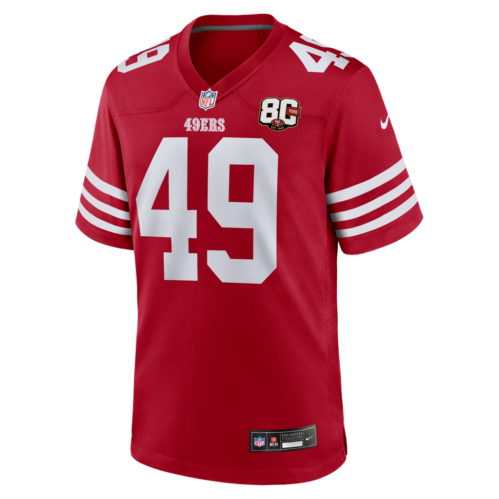 Men's San Francisco 49ers The Faithful Nike Scarlet 80th product image 10