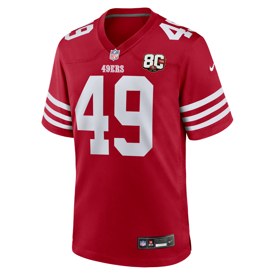 Men's San Francisco 49ers The Faithful Nike Scarlet 80th product image 10