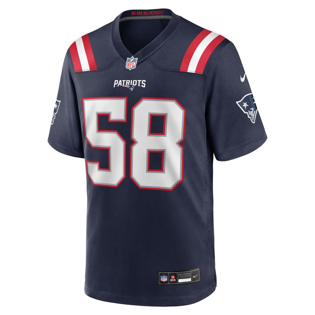 Men's New England Patriots Jared Wilson Nike Navy Team Game product image 2