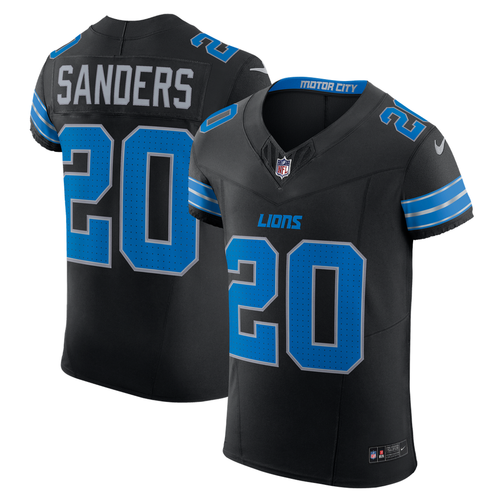 Men's Detroit Lions Barry Sanders Nike Black Alternate product image 1