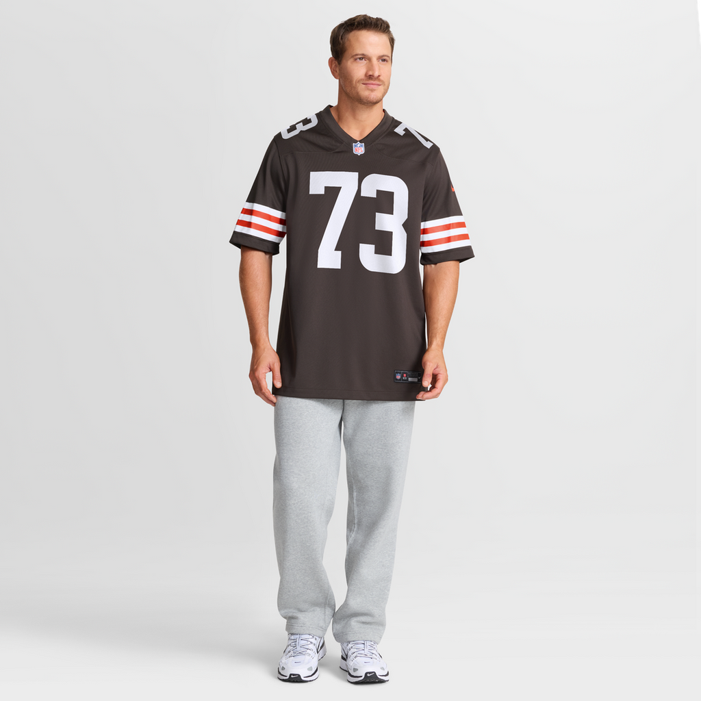 Men's Cleveland Browns Joe Thomas Nike Brown Retired Game product image 15