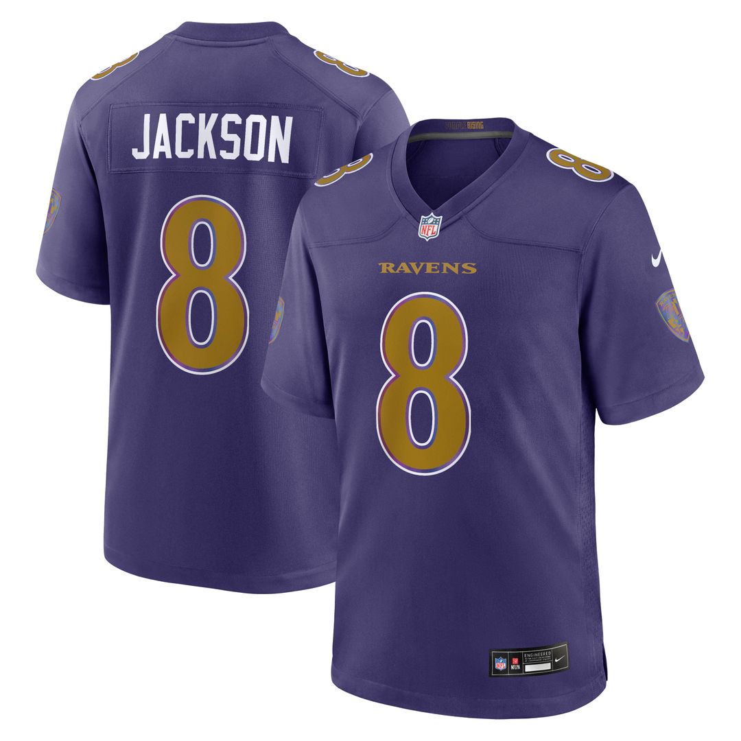 Men's Baltimore Ravens Lamar Jackson Nike Purple Alternate product image 1