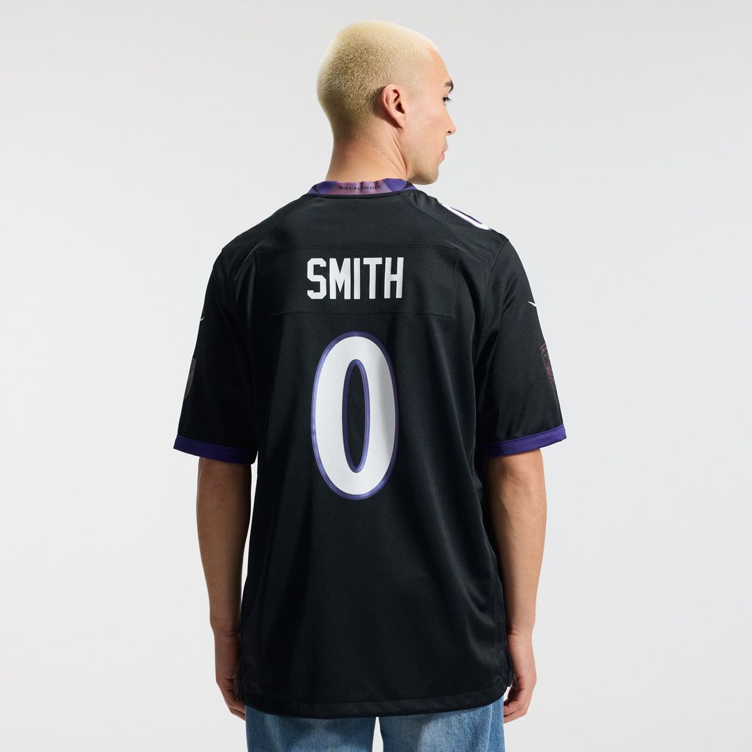 Men's Baltimore Ravens Roquan Smith Nike Black Alternate product image 3