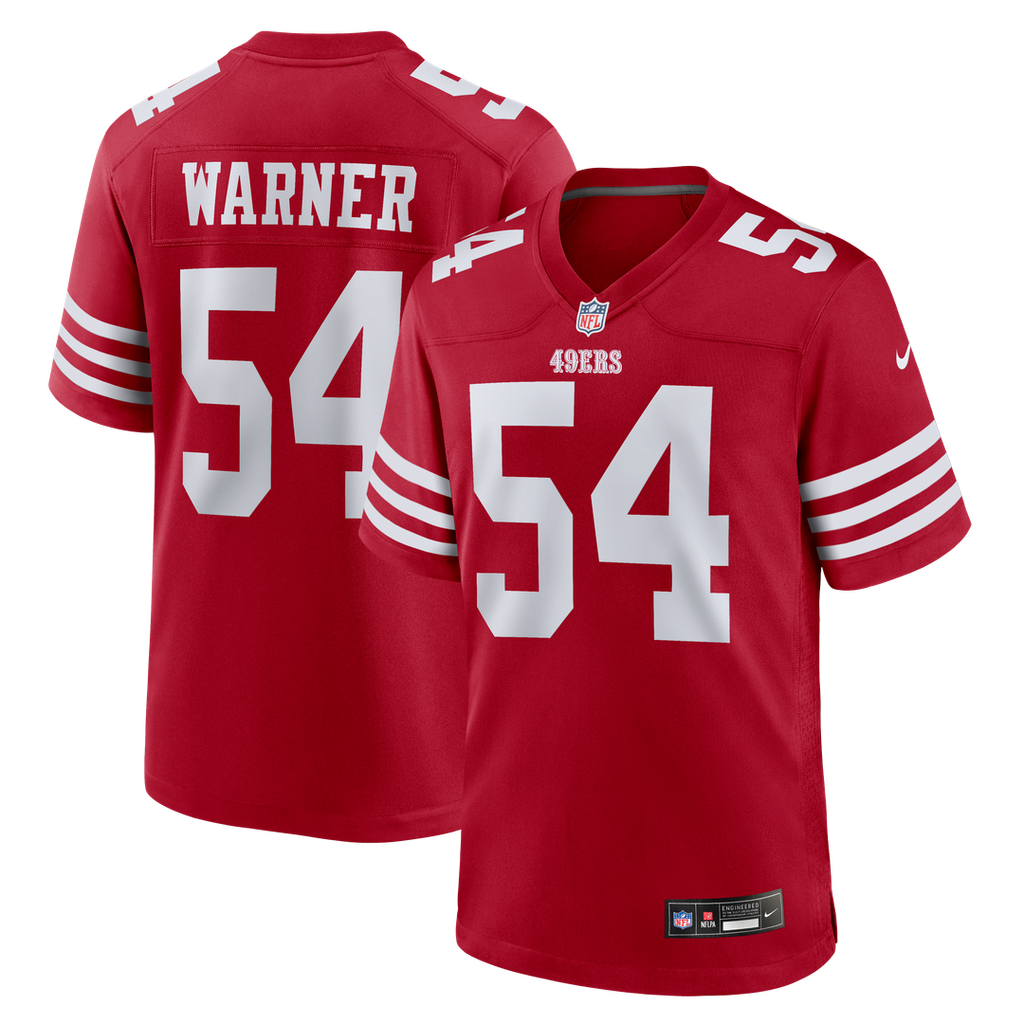 Men's San Francisco 49ers Fred Warner Nike White Player product image 7