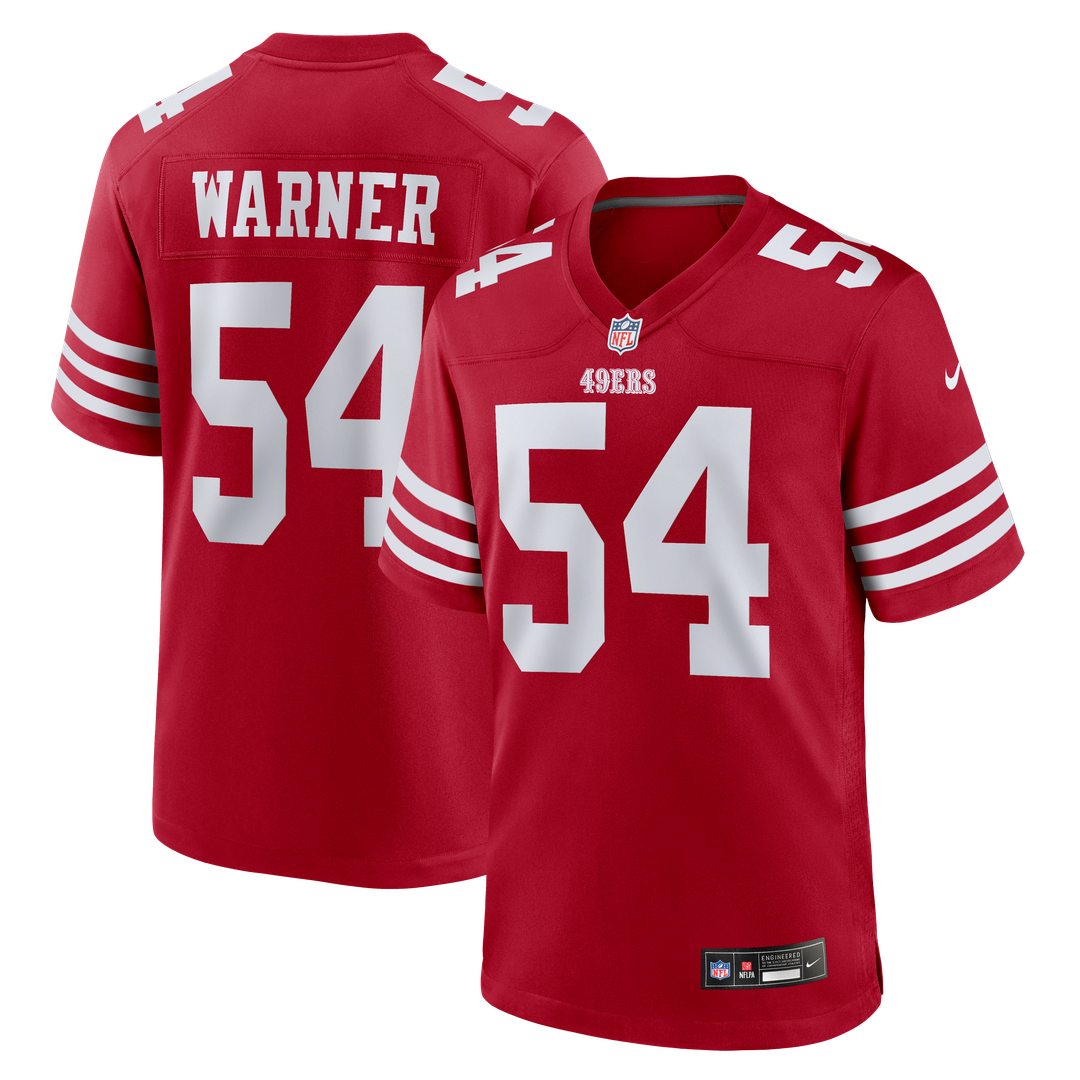 Men's San Francisco 49ers Fred Warner Nike White Player product image 7