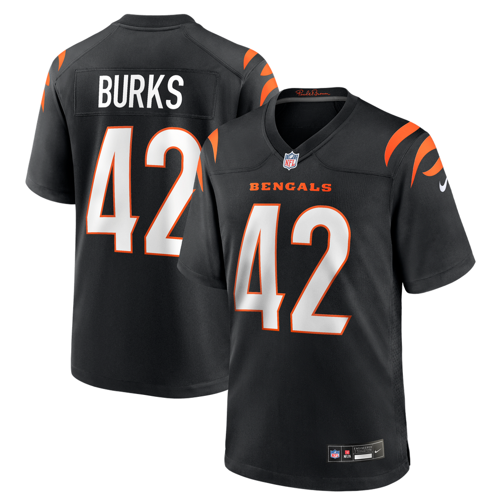 Men's Cincinnati Bengals Oren Burks Nike Black Team Game product image 1