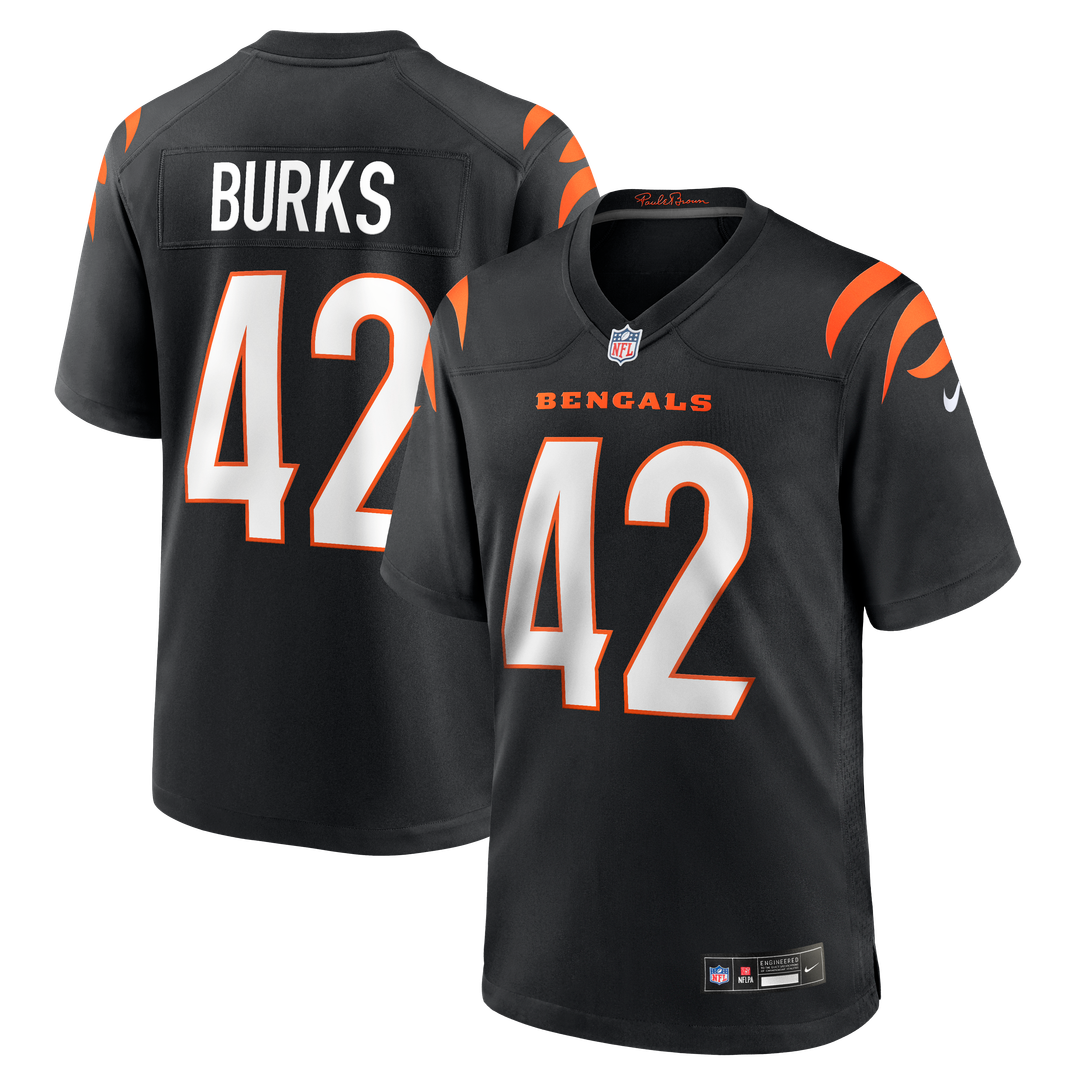 Men's Cincinnati Bengals Oren Burks Nike Black Team Game product image 1