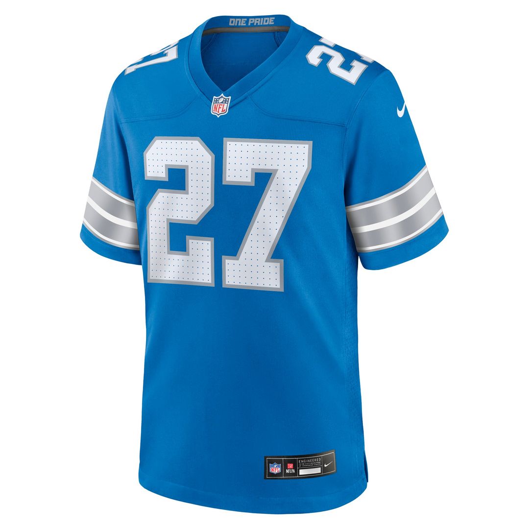 Men's Detroit Lions Christian Izien Nike Blue Team Game product image 2