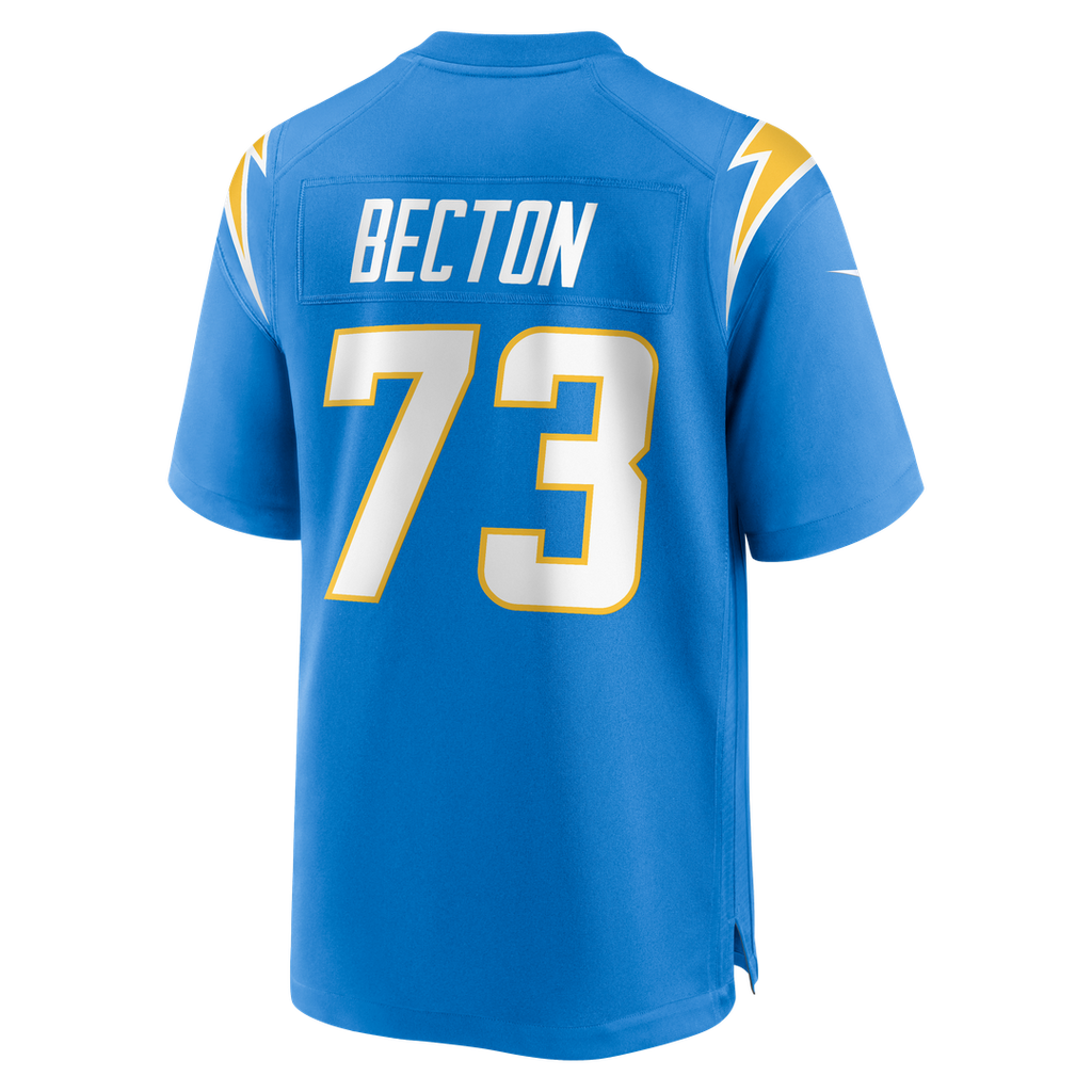 Men's Los Angeles Chargers Mekhi Becton Nike Powder Blue product image 3