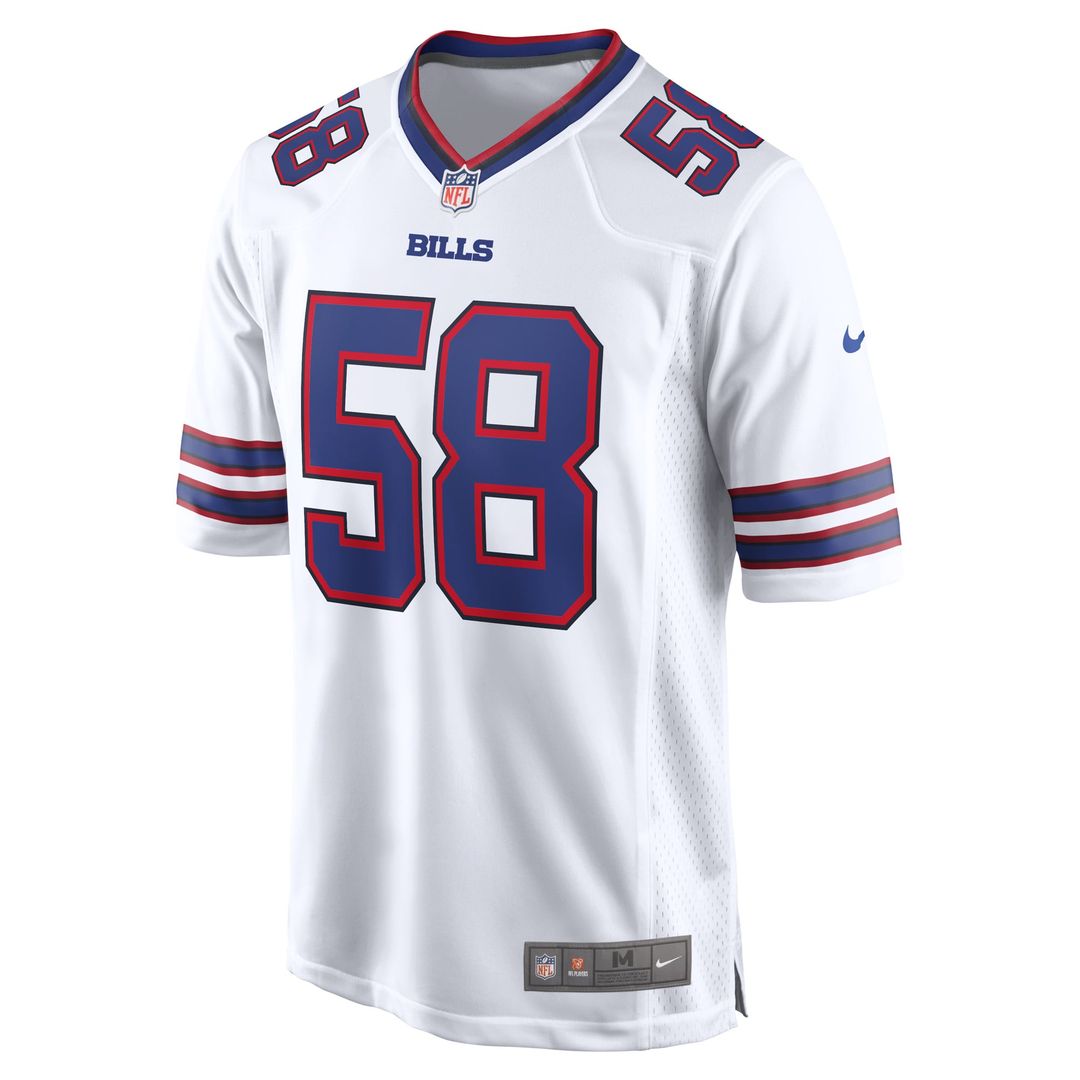 Men's Buffalo Bills Matt Milano Nike White Away Game Player product image 2