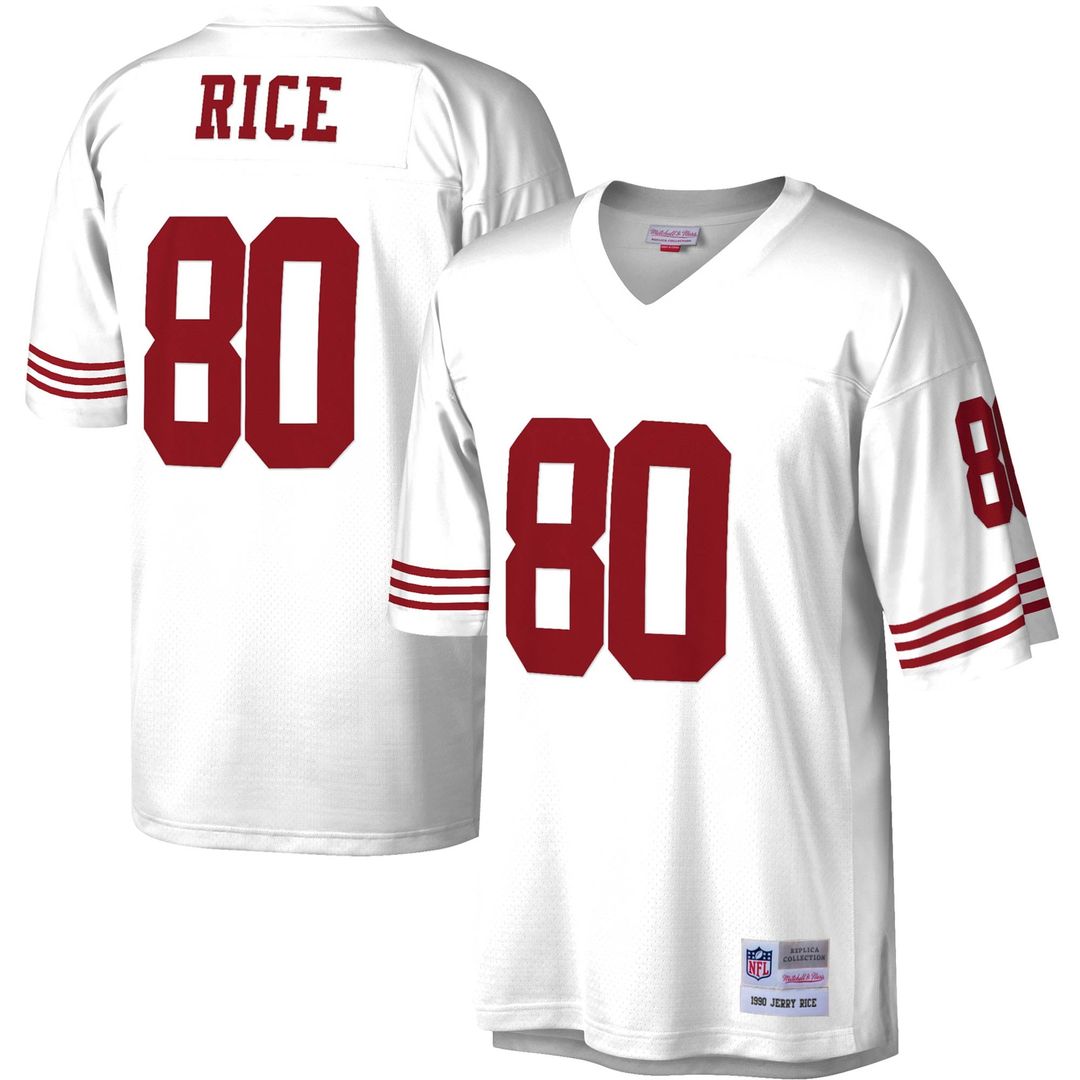 Men's San Francisco 49ers Jerry Rice Mitchell & Ness White product image 1