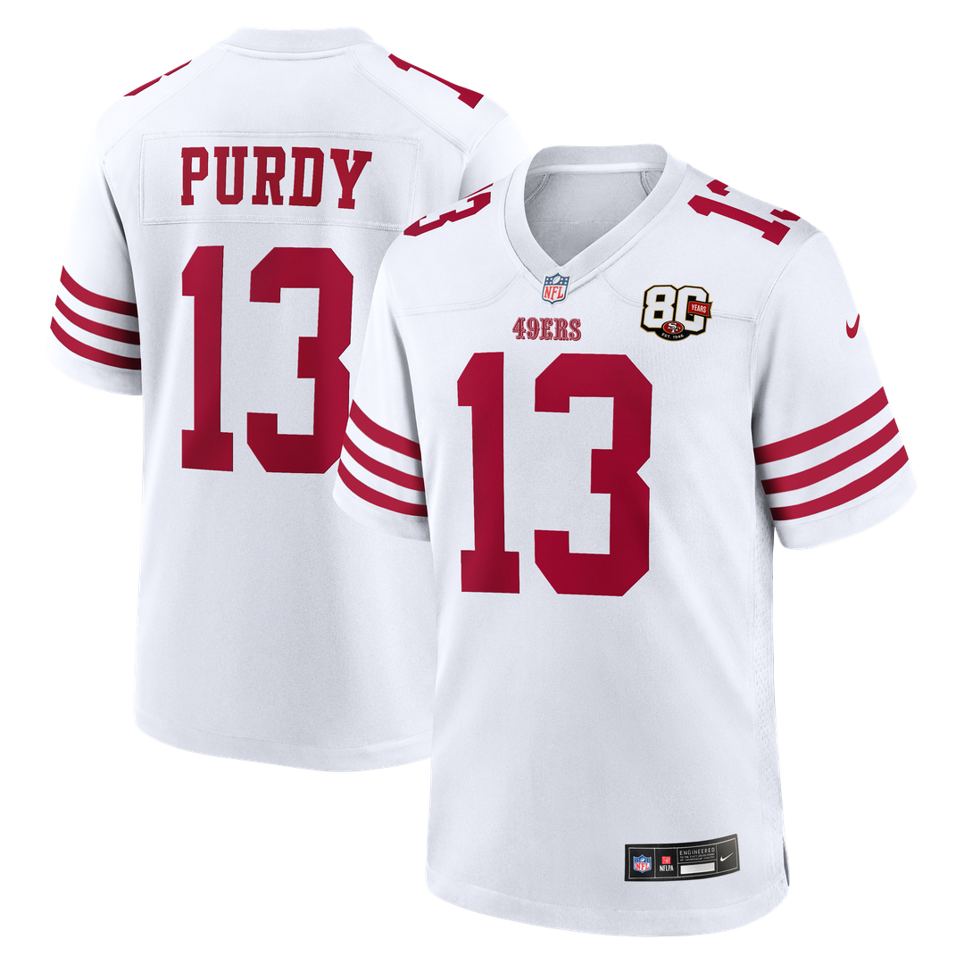 Men's San Francisco 49ers Brock Purdy Nike Scarlet 80th product image 21