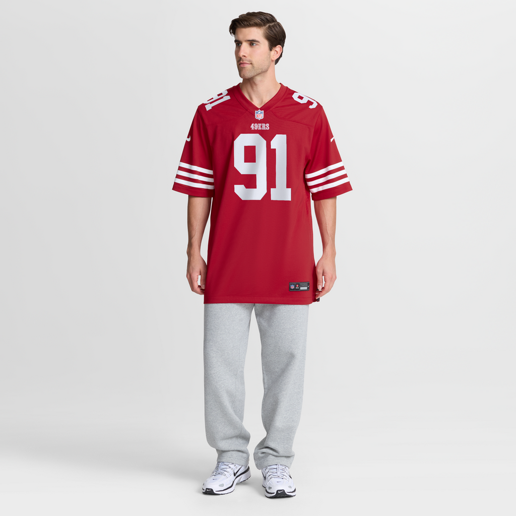 Men's San Francisco 49ers Sam Okuayinonu Nike Scarlet Team product image 6