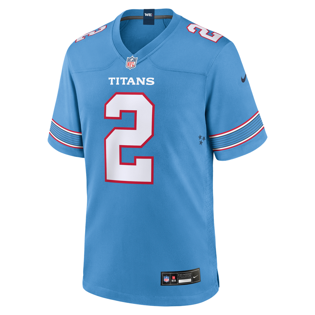 Men's Tennessee Titans Tyjae Spears Nike Light Blue Game product image 2