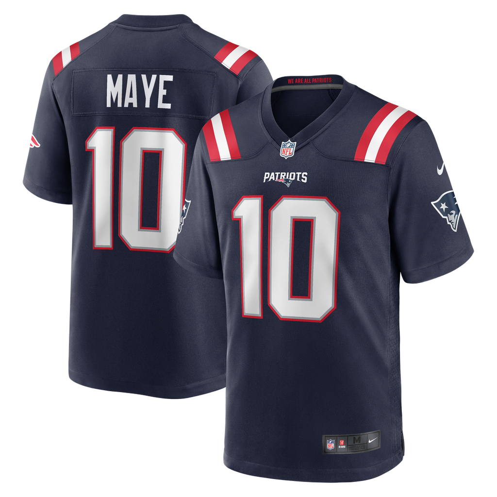 Men's New England Patriots Drake Maye Nike Navy Player Game product image 1