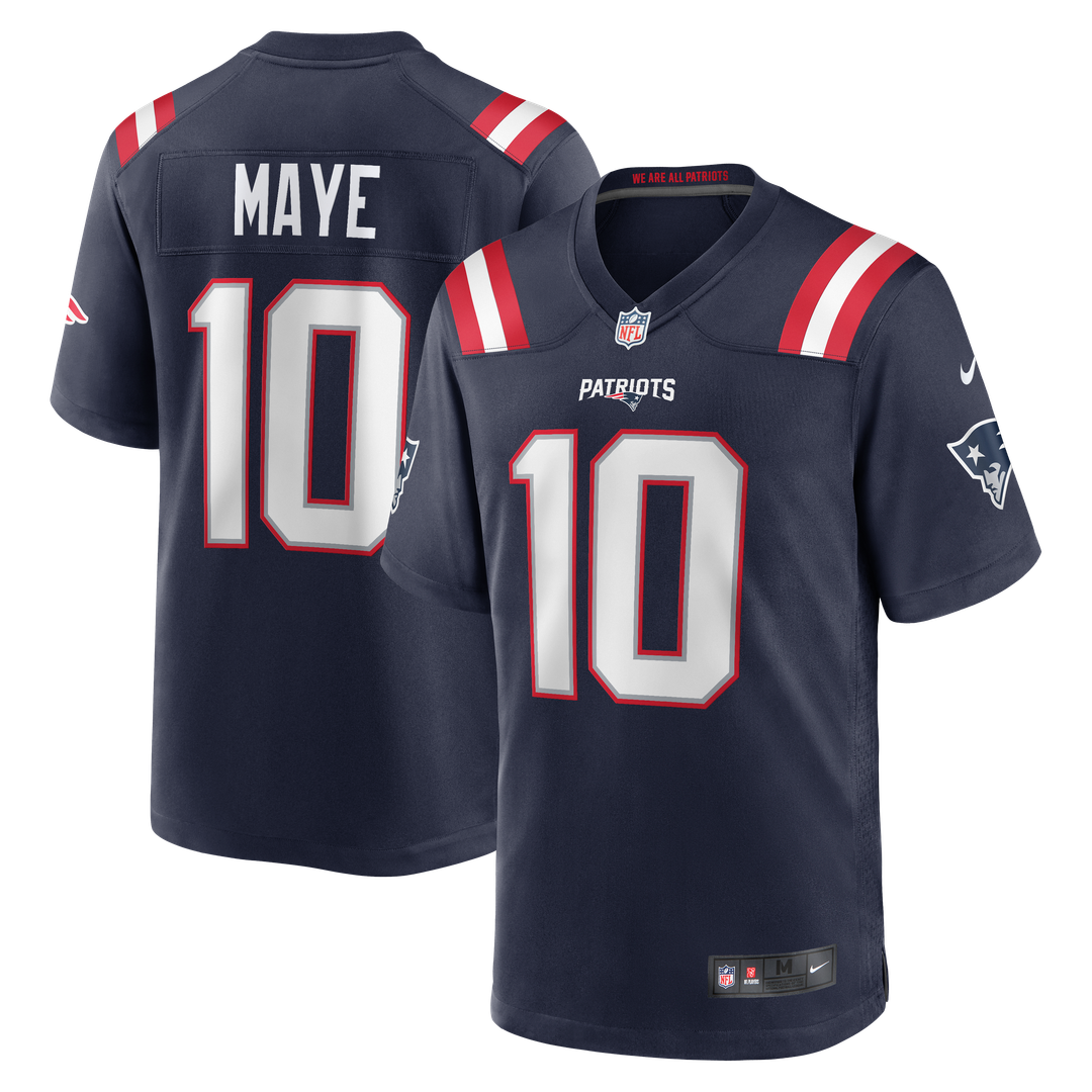 Men's New England Patriots Drake Maye Nike Navy Player Game product image 1