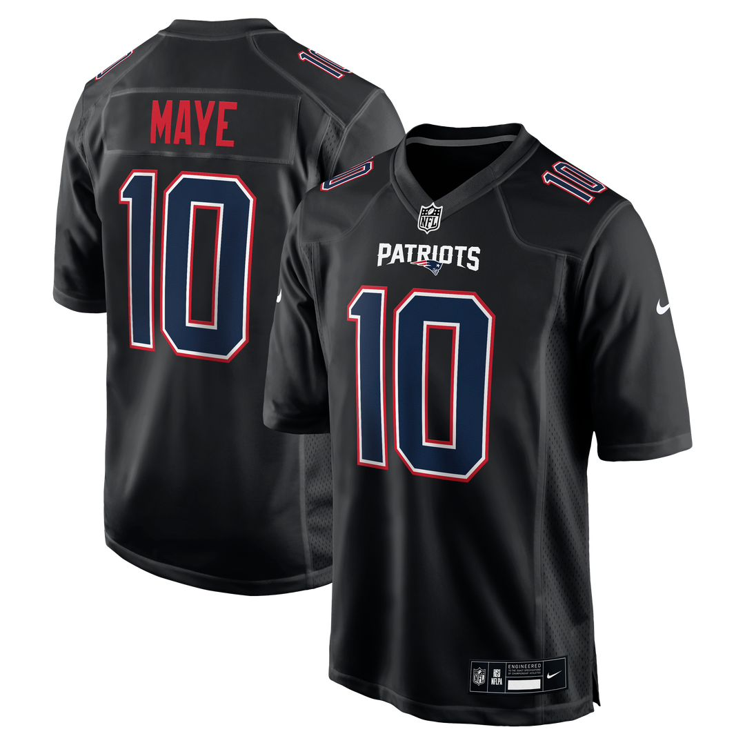Men's New England Patriots Drake Maye Nike Tundra White product image 6