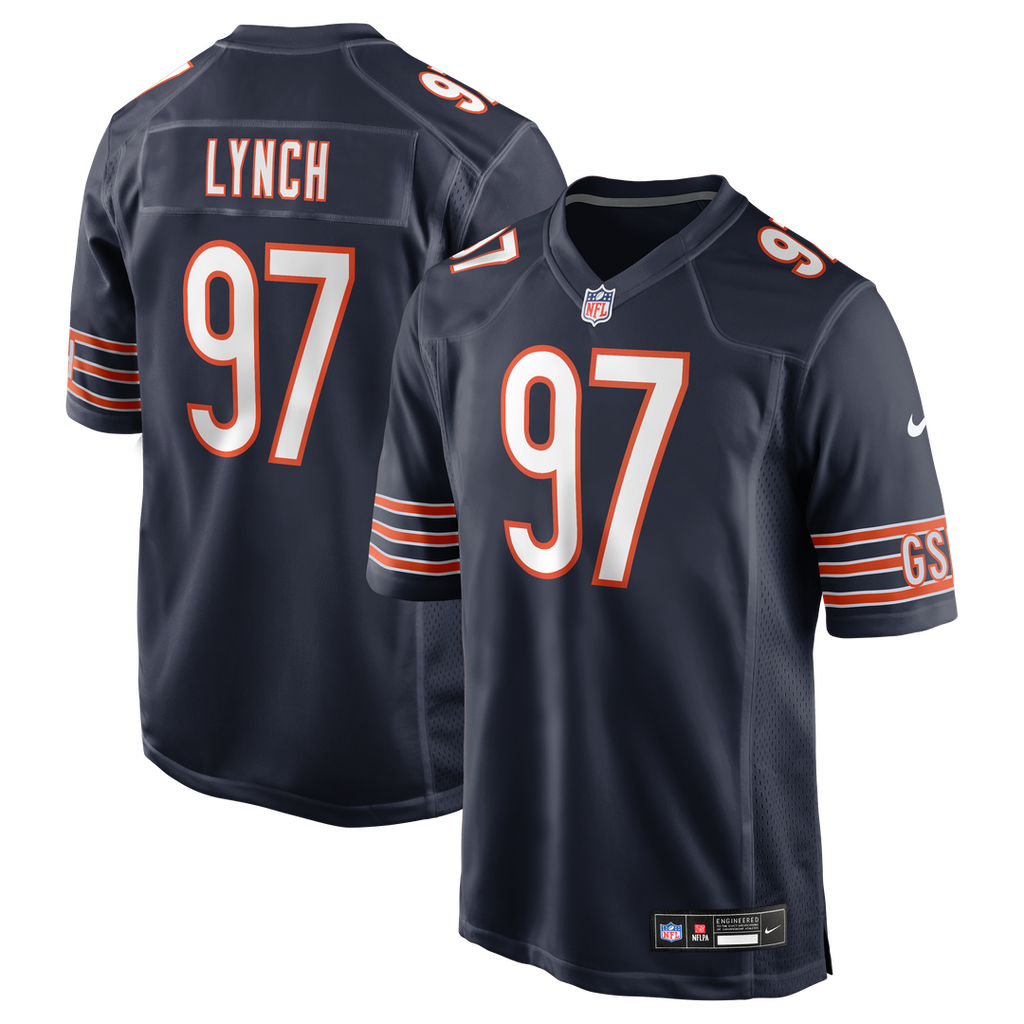 Men's Chicago Bears James Lynch Nike Navy Team Game Jersey product image 1