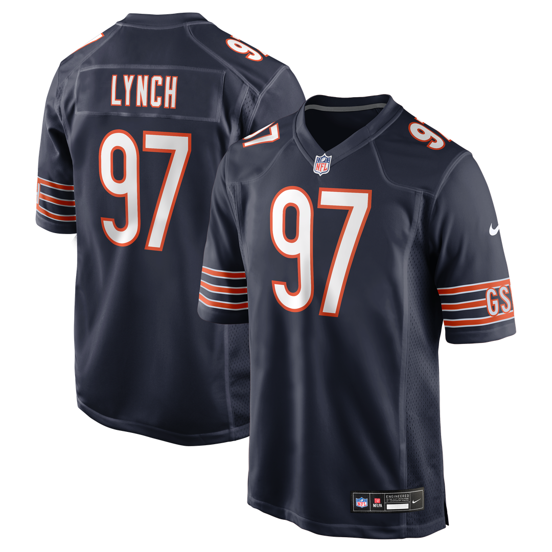 Men's Chicago Bears James Lynch Nike Navy Team Game Jersey product image 1