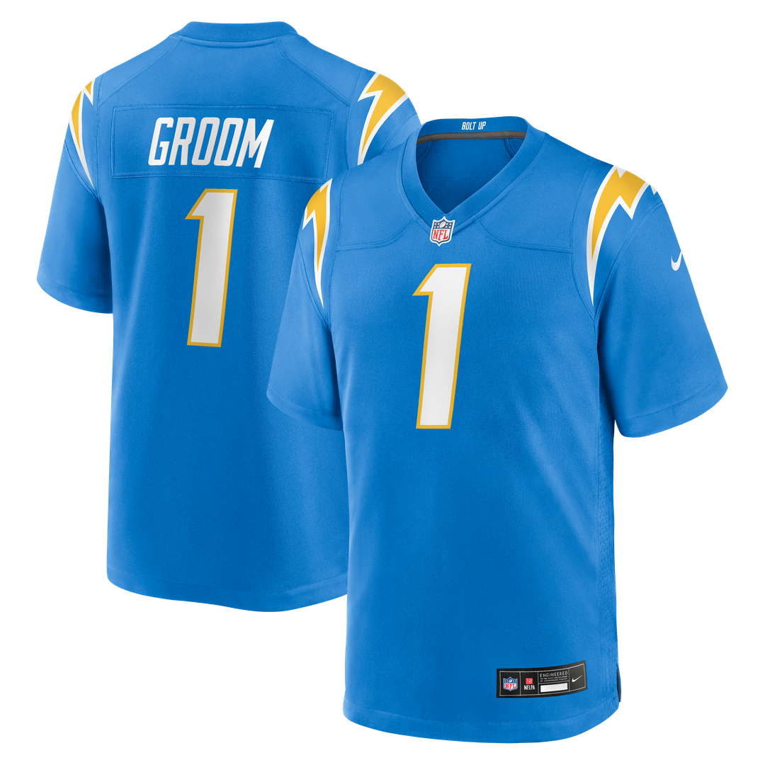 Men's Los Angeles Chargers Number 1 Groom Nike Powder Blue product image 1