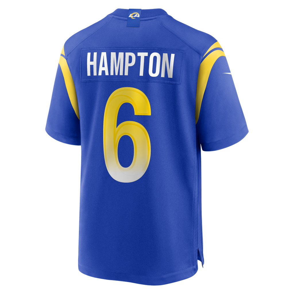 Men's Los Angeles Rams Nick Hampton Nike Royal Team Game product image 3