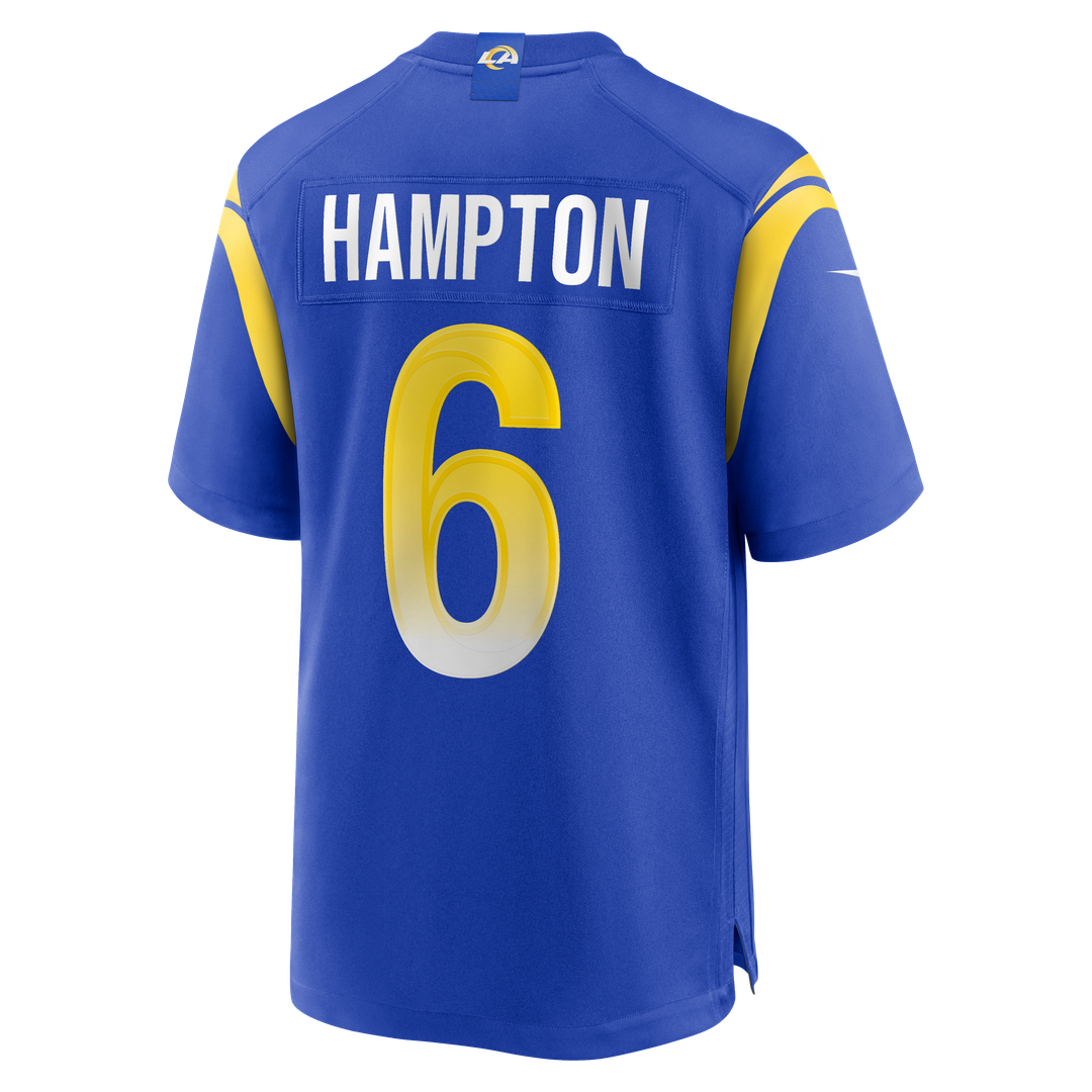 Men's Los Angeles Rams Nick Hampton Nike Royal Team Game product image 3