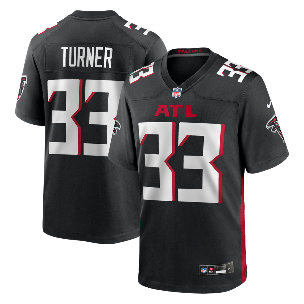 Men's Atlanta Falcons Michael Turner Nike Black Game product image 1