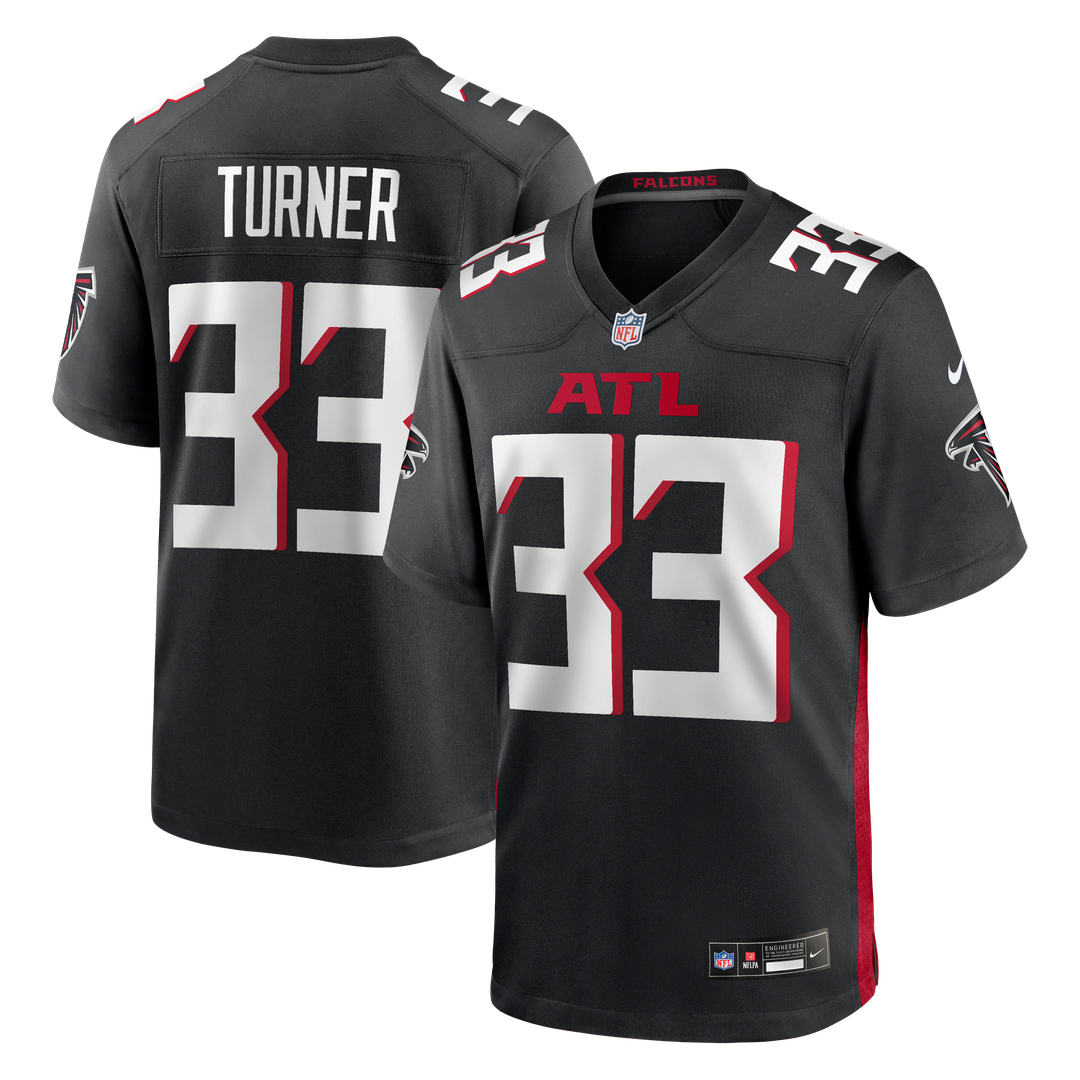 Men's Atlanta Falcons Michael Turner Nike Black Game product image 1
