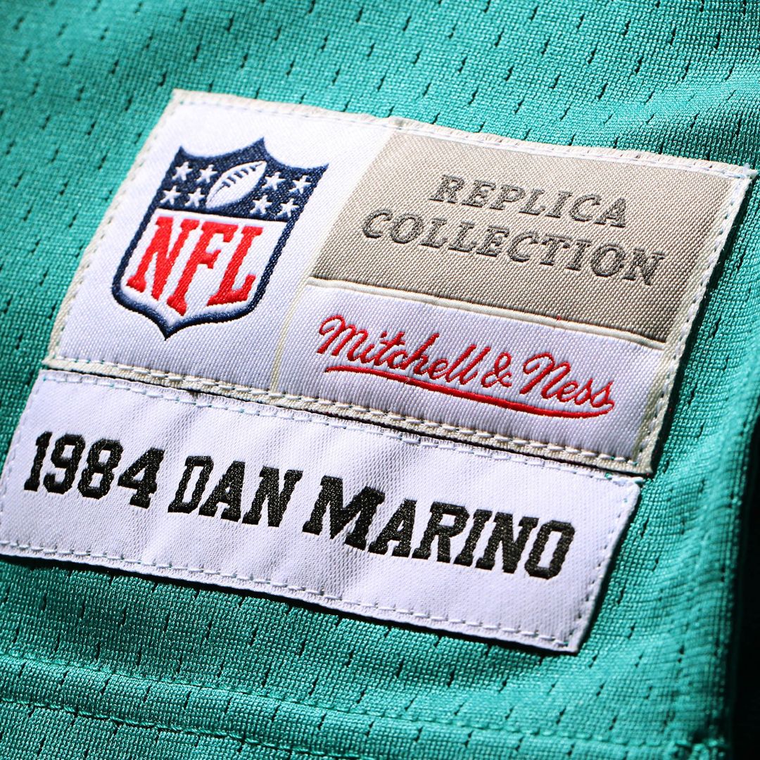 Men's Miami Dolphins Dan Marino Mitchell & Ness Aqua Big & product image 12
