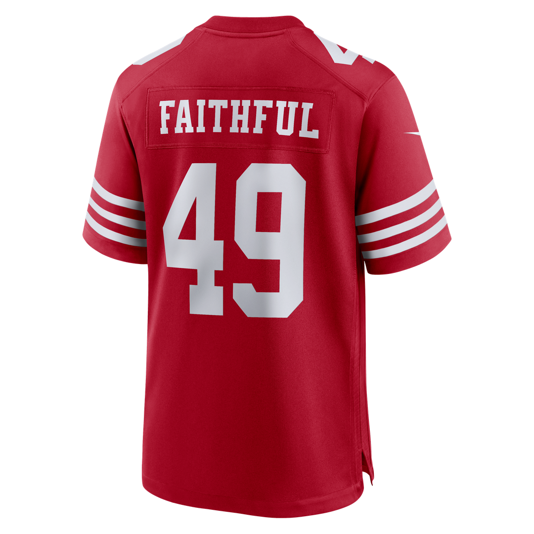 Men's San Francisco 49ers The Faithful Nike Scarlet 80th product image 3