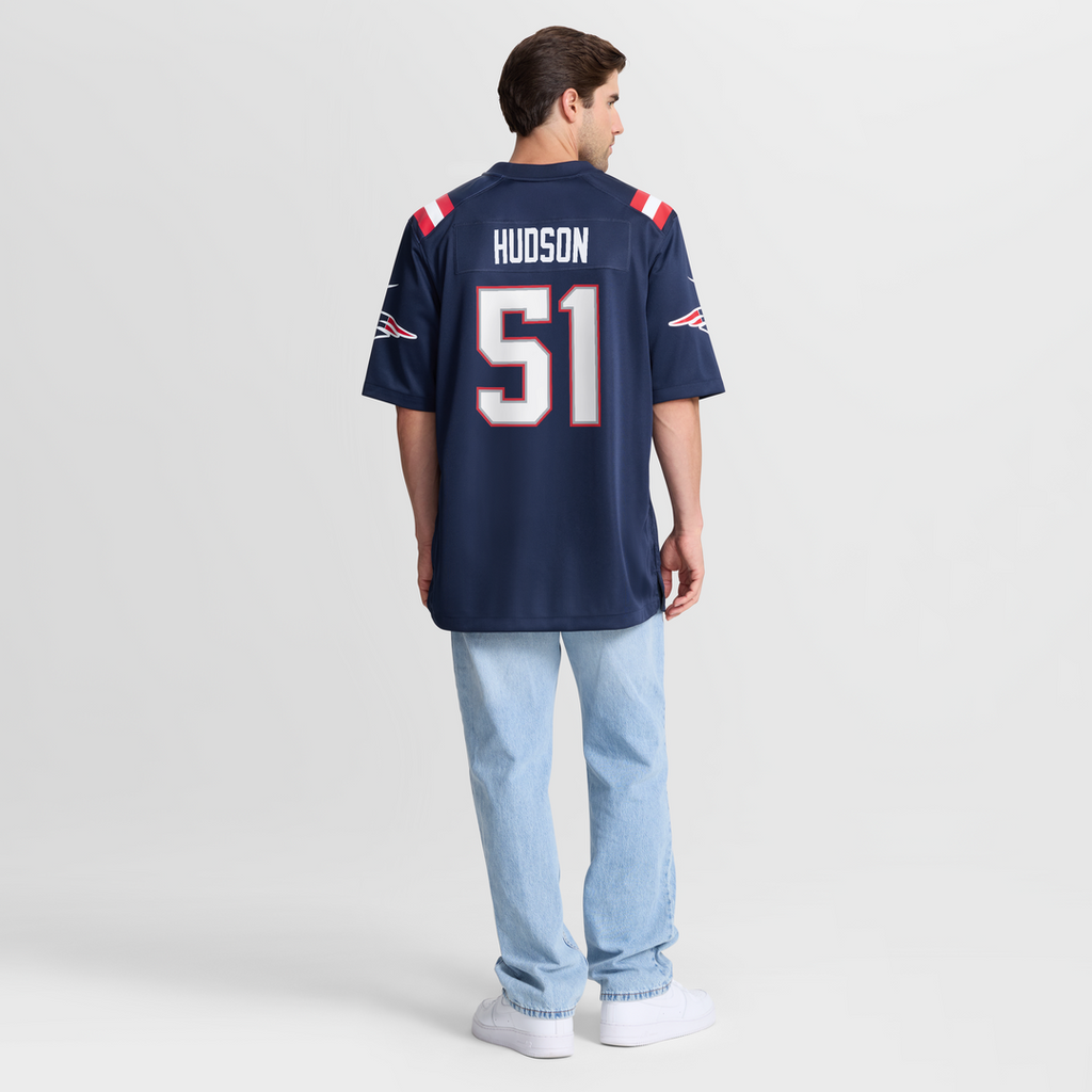 Men's New England Patriots James Hudson Nike Navy Team Game product image 3